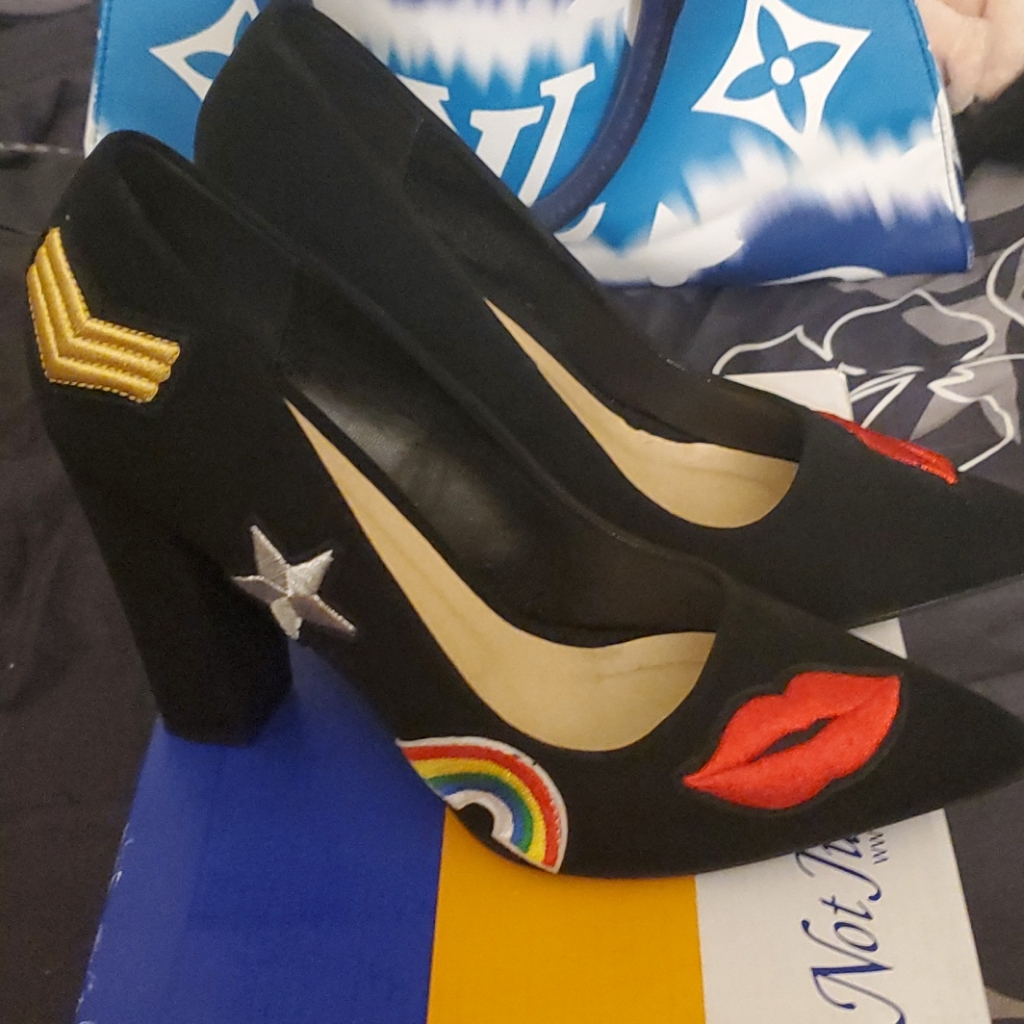 Patchwork Heels.